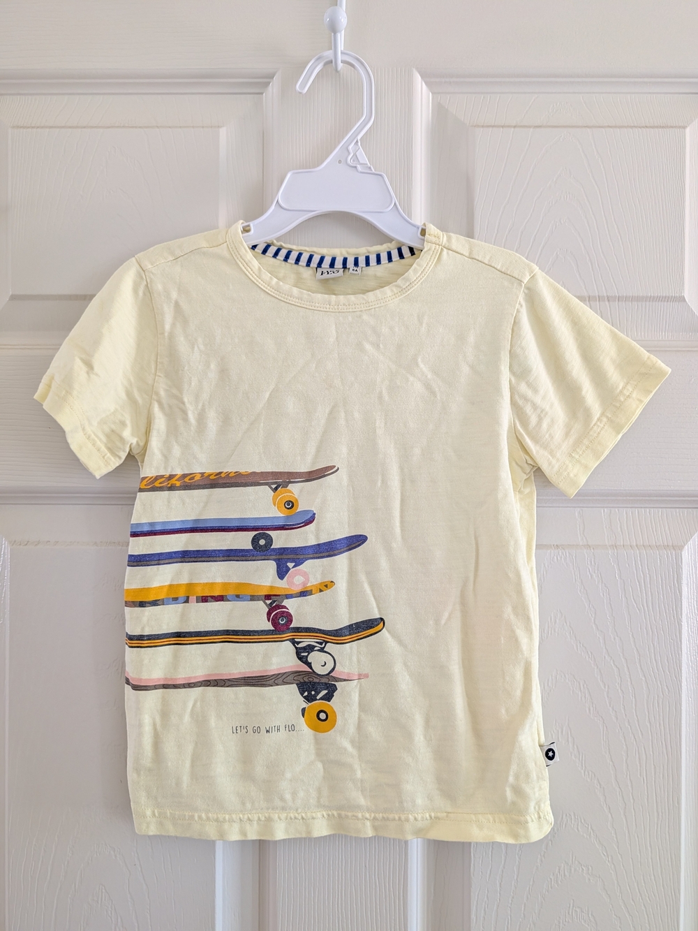 Like Flo Skateboard Graphic Tee Yellow Toddler Boy